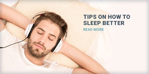 Tips on how to sleep better - read article