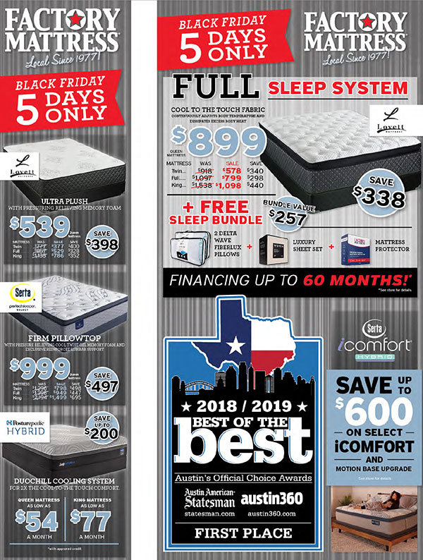 Mattress Stores In Austin & San Antonio Factory Mattress®