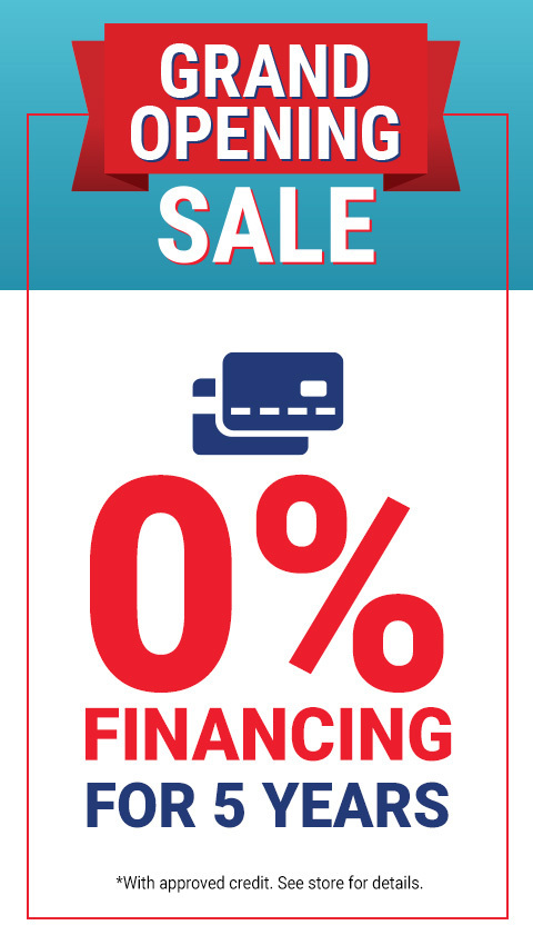 0% Financing for 5 years