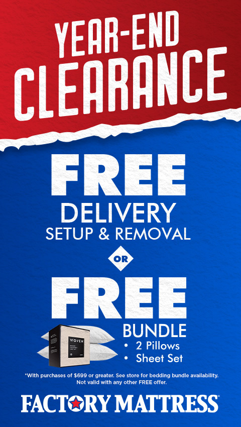 Free delivery, set up & removal