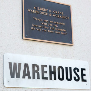 Gilbert O. Crane Warehouse And Workshop Plaque